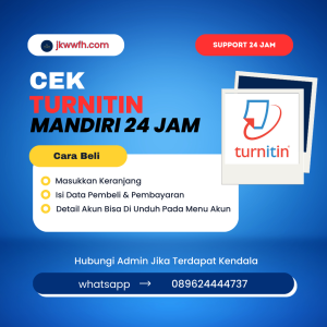 CEK TURNITIN MANDIRI 24 JAM FULL