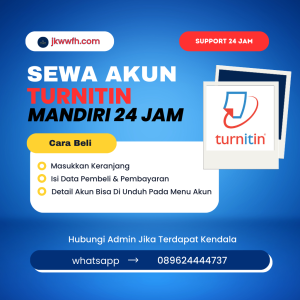 SEWA AKUN TURNTIN 24 JAM