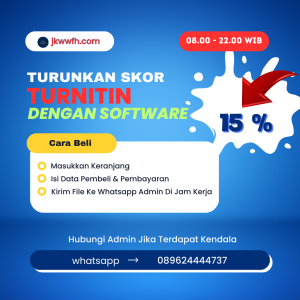 TURUNKAN SKOR TURNITIN DENGAN TRIK